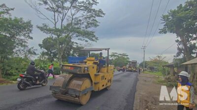 Jelang Mudik Lebaran 2026, Jalan Nasional Cibadak–Sukabumi–Cianjur Ditambal dan Di-Overlay