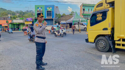 Kapolres Sukabumi Pantau Arus Lalu Lintas Jalur Utara, Titik Kepadatan Terpantau Hingga Cibolang