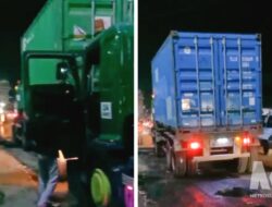 Truk Kontainer dan Wing Box Dihentikan di Cibadak, Dishub Sukabumi Ingatkan Aturan SKB Lebaran