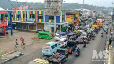 Sore Ini, Lalu Lintas Sukabumi Ramai Lancar, Hanya di Cibadak Terpantau Merayap