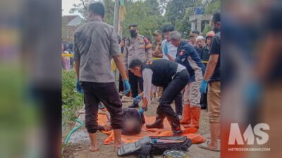 Warga Warudoyong Geger, Pria Ditemukan Tewas Tertelungkup di Susukan Pinggir Perumahan