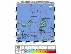 Gempa Magnitudo 7,6 Guncang Tenggara Bitung, BMKG: Gelombang Tsunami Terdeteksi di 5 Wilayah