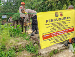 Jembatan Melintir di Cibadak Dipolisline, Brimob Turun Tangan: Akses Ditutup Total