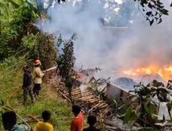 Si Jago Merah Ngamuk di Sagaranten, Rumah Panggung Lansia Ludes Sekejap, Rugi Rp60 Juta