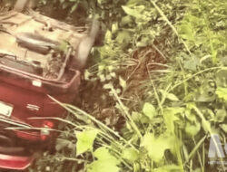 Mobil Calya Terjun ke Jurang 3 Meter di Tanjakan Cikedeplak Sukabumi, Rombongan Pernikahan Selamat