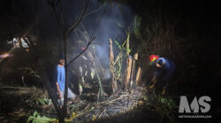 Kebakaran Lahan Gegerkan Pamuruyan Cibadak, Diduga Akibat Pembakaran yang Ditinggalkan