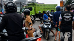 Ngantuk Berat, Sopir Truk Tronton Tabrak Dua Motor di Cicurug Sukabumi