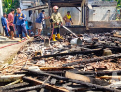 Rumah Bilik di Cidahu Sukabumi Ludes Terbakar, Lansia 72 Tahun Kehilangan Tempat Tinggal