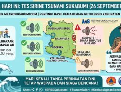 Waspada Tsunami! Tes Sirine di Sukabumi, Ada Suara Terputus hingga Tak Nyaring