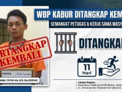Sempat Kabur dari Lapas Warungkiara, WBP Kasus Pencurian Ditangkap Kembali 11 Hari Kemudian