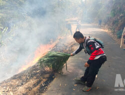 Warga Panik! Kebakaran Lahan di Cibadak Sukabumi Nyaris Merembet ke Bambu dan Kandang Ayam