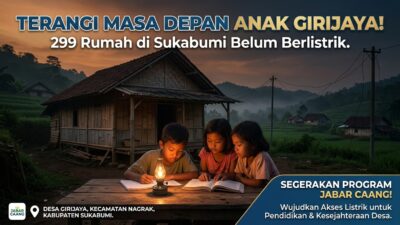 299 Rumah di Desa Girijaya, Nagrak belum teraliri Listrik. (Foto : Ilustrasi AI)