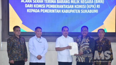 KPK Hibahkan Aset Rp1,94 Miliar ke Pemkab Sukabumi, Ini Pesan Bupati Asep Japar