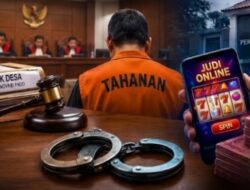 Dana Proyek Desa Diduga Ludes untuk Judi Online, Eks Kades Sukabumi Divonis 3 Tahun