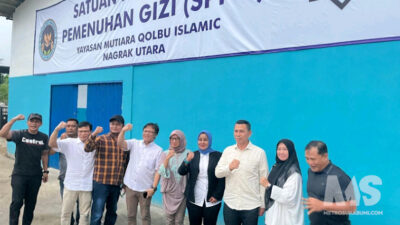 Dokumentasi SPPG Nagrak III oleh Yayasan Mutiara Qolbu pada saat verifikasi lapangan oleh BGN.